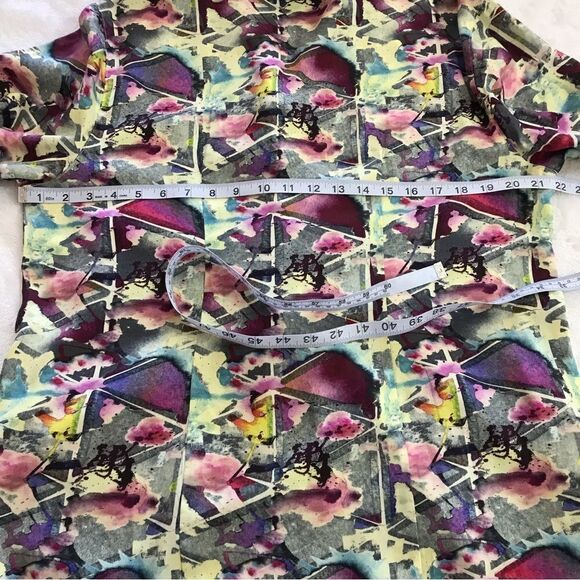 Wyatt Rose abstract art print blouse size XL - Picture 8 of 10